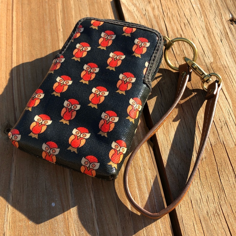 Fossil Owl Wristlet Wallet